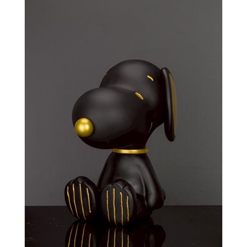 Peanuts Snoopy Black and Gold Version VPB-018SP Peanuts Series Vinyl Functional Piggy Bank