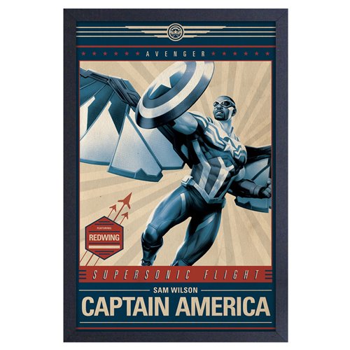 Captain America Avenger Framed Art Print
