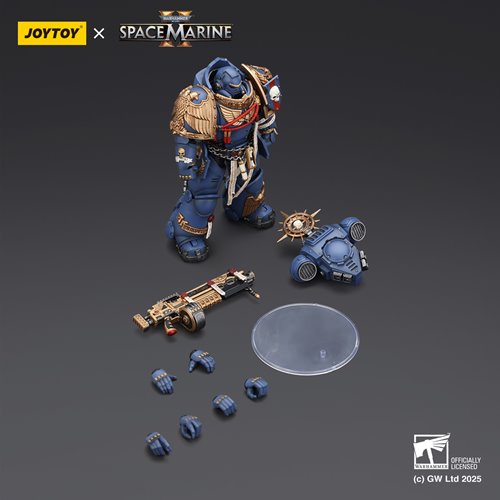 Joy Toy Warhammer Space Marine Ultramarine Heavy Relic Primus Armour and Heavy Relic Bolt Rifle 1:18