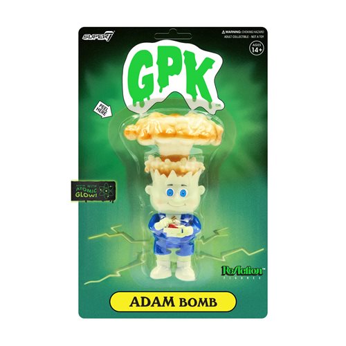 Garbage Pail Kids Glow-in-the-Dark Adam Bomb 3 3/4-Inch ReAction Figure