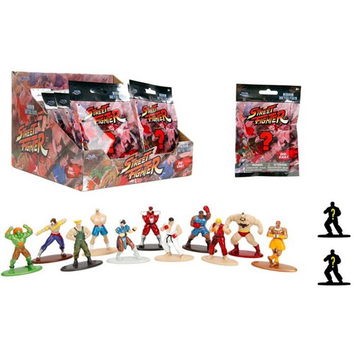 Street Fighter II Nano MetalFigs Die-Cast Metal Blind Box Mini-Figure Case of 24