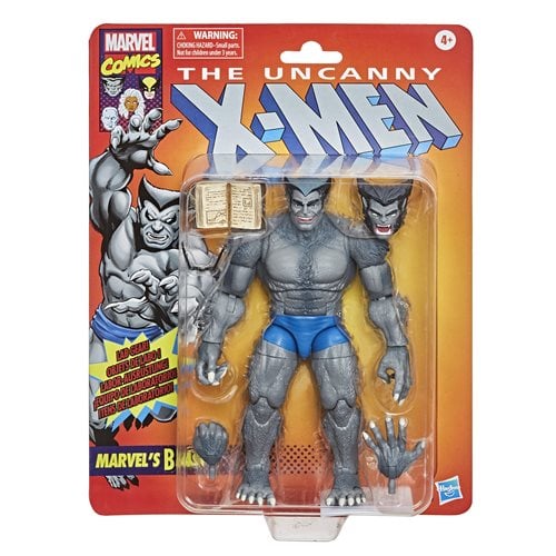 X-Men Marvel Legends Series 6-Inch Retro Gray Beast Action Figure - Exclusive