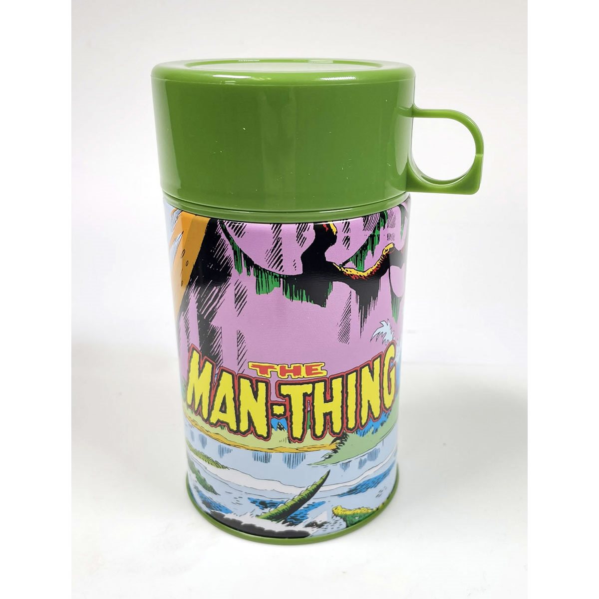 Marvel Man-Thing Tin Titans Tin Titans Lunch Box with Thermos