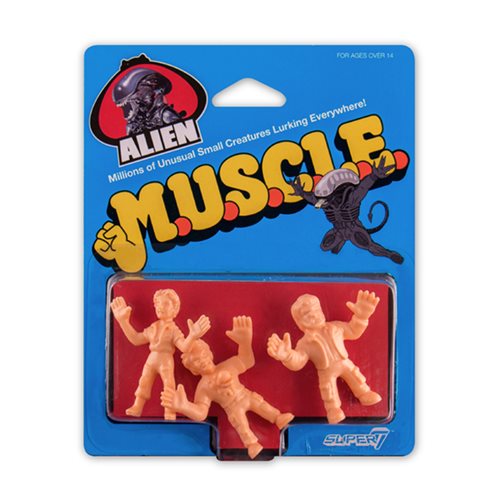 Alien M.U.S.C.L.E. Pack D Mini-Figures - Kane with Chestburster, Lambert, Dallas