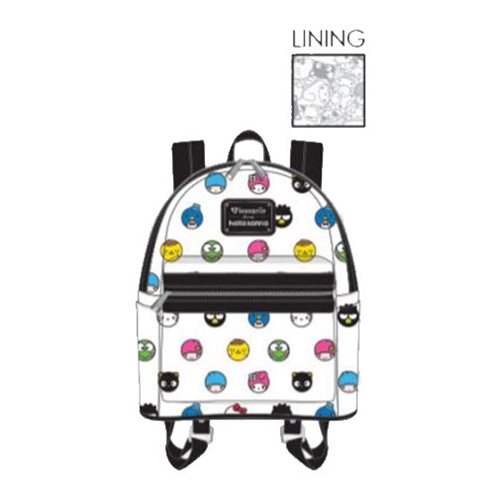 Hello Sanrio Circle Print Mini Backpack - Entertainment Earth