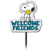 Peanuts Snoopy Welcome Friends Garden Stake