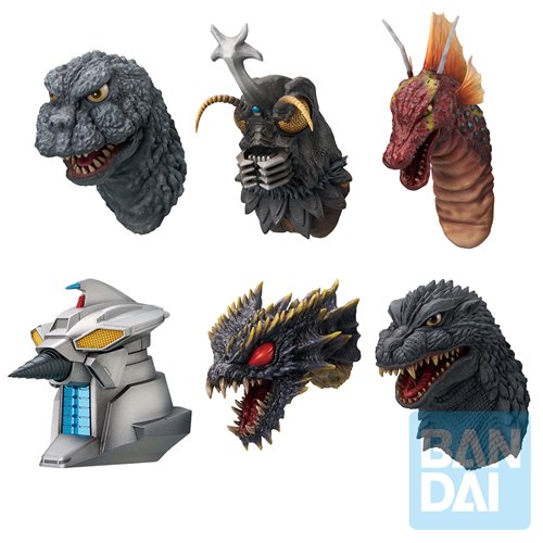 Godzilla Monster Head Magnet The Biography of The Most Terrifying Monster King Ichibansho Zakka Magn