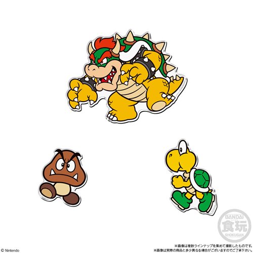 Super Mario Character Magnet Display Case of 14