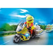 Playmobil 71205 Rescue Rescue Motorcycle with Flashing Lights