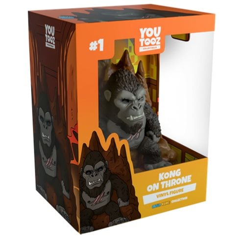 Godzilla vs. Kong Collection Kong on Throne Vinyl Figure #1