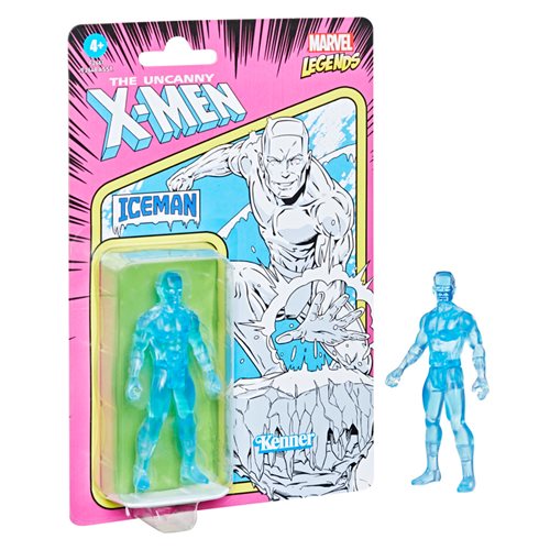 Marvel Legends Retro 375 Collection Iceman 3 3/4-Inch Action Figure, Not Mint