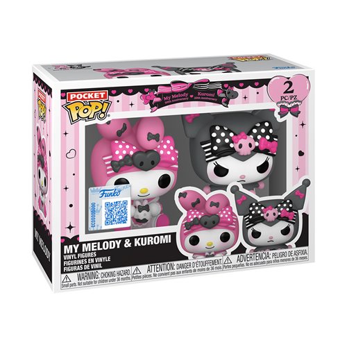 Sanrio My Melody 50th and Kuromi 20th Anniversary Funko Pocket Pop! Key Chain 2-Pack - Specialty Ser