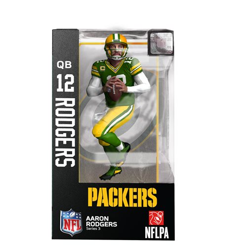 NFL Series 3 Green Bay Packers Aaron Rodgers Action Figure Case of 6