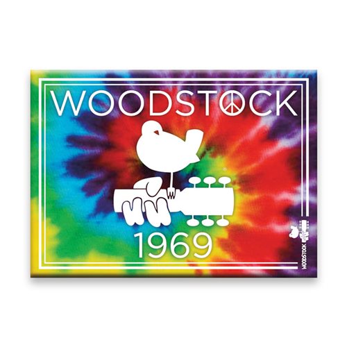 Woodstock Tie Dye Flat Magnet