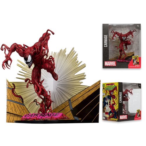 Marvel Wave 4 Carnage The Amazing Spider-Man #362 1:10 Scale Posed Figure with Scene
