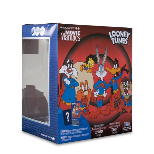 Movie Maniacs WB100 Looney Tunes Bugs Bunny as Superman 7-Inch Scale Posed Figure