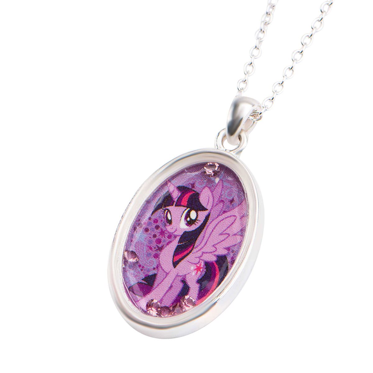 My Little Pony Twilight Sparkle Enamel Pendnat Necklace 16" Birthday Gift # 298