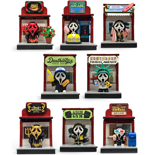 Ghost Face Mystery Flybricks Ghost Face in Different Places 3-Inch Mini-Figure and Building Set Case of 12