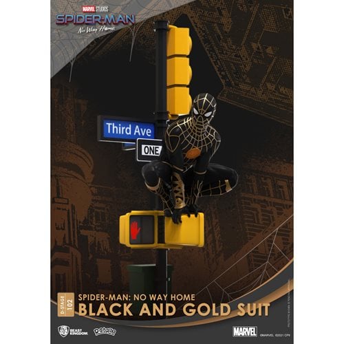 Spider-Man: No Way Home Spider-Man Black and Gold Suit DS-102 D-Stage 6-Inch Statue