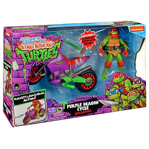 Tales of the Teenage Mutant Ninja Turtles Vehicle with Figure Case of 4