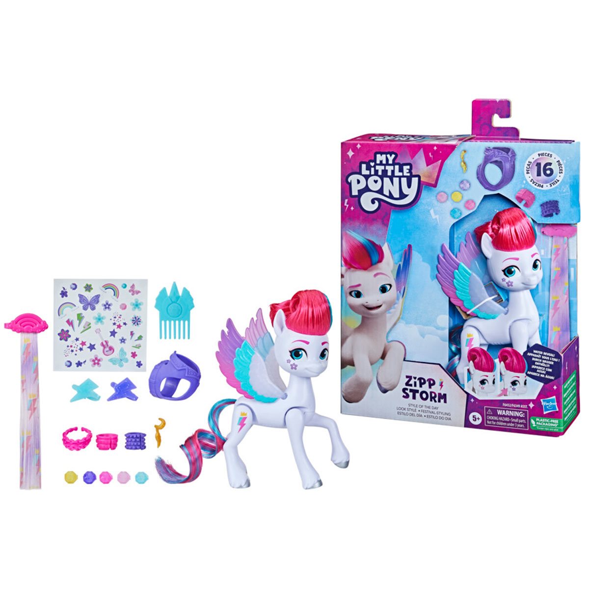 My Little Pony Toys Zipp Storm Style of the Day Fashion Doll, Toys for Girls  and Boys - My Little Pony