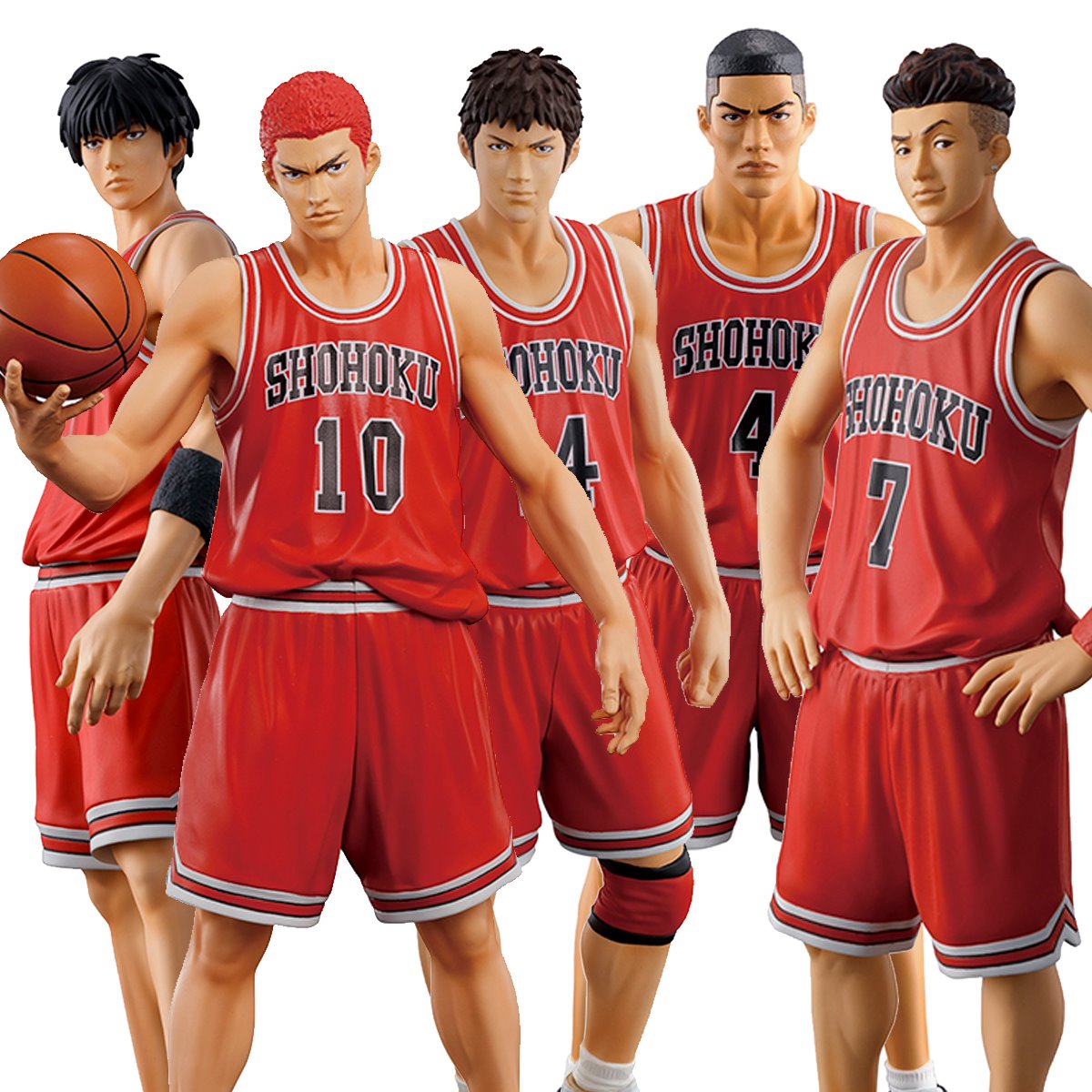 Slam Dunk One and Only Shohoku Starting Member Statue 5-Pack