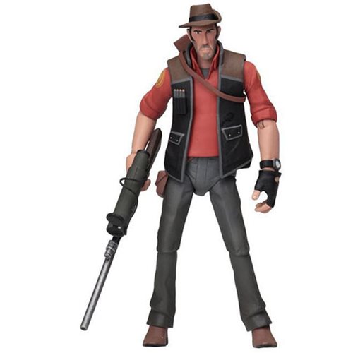 Team Fortress 2 Red Sniper Action Figure, Not Mint