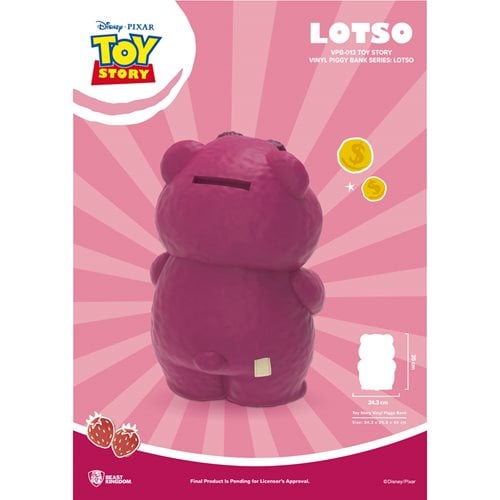 Toy Story Lotso VPB-013 Large Vinyl Piggy Bank