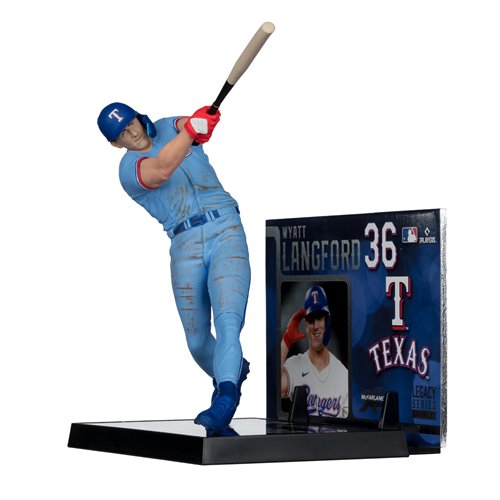 MLB SportsPicks Texas Rangers Wyatt Langford 7-Inch Posed Figure