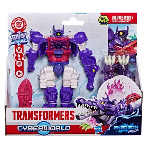 Transformers Cyberworld Shockwave Ultimate Cyber Changers Energon Surge Action Figure