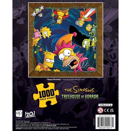 The Simpsons Treehouse of Horror Happy Haunting 1,000-Piece Puzzle