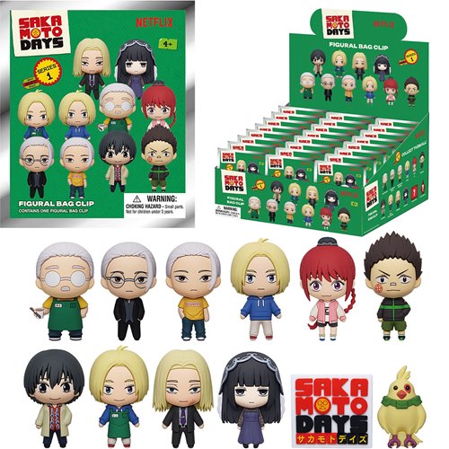 Sakamoto Days 3D Foam Bag Clip Random 6-Pack