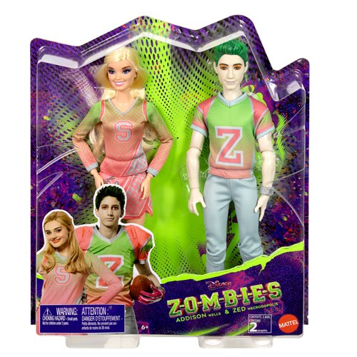 Disney Zombies Addison Wells and Zed Necrodopolis Doll 2-Pack