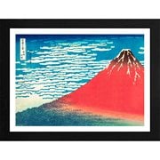 Red Fuji by Katsushika Hokusai Framed Art Print
