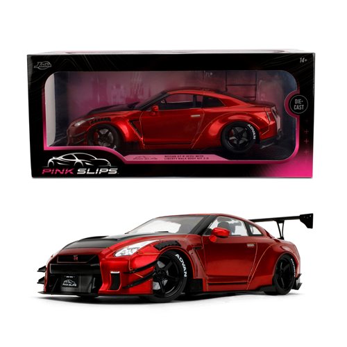 Pink Slips Wave 5 Nissan GT-R R35 with Liberty Walk Body Kit 2.0 1:18 Scale Die-Cast Metal Vehicle
