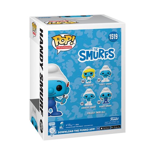 The Smurfs Classic Handy Smurf Funko Pop! Vinyl Figure #1519