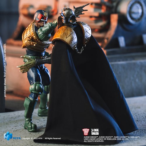 Judge Dredd Gaze into the Fist of Dredd 1:18 Scale Exquisite Mini Action Figure 2-Pack - Previews Ex