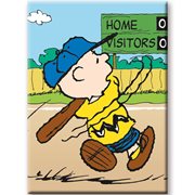 Peanuts Charlie Brown Baseball Flat Magnet