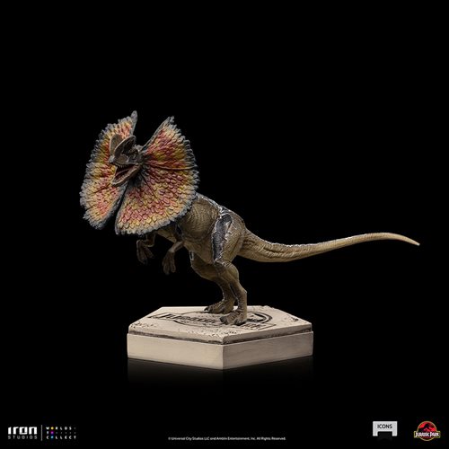 Jurassic Park Dilophosaurus Icons Statue
