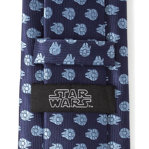 Star Wars Millennium Falcon Blue Tonal Men's Tie