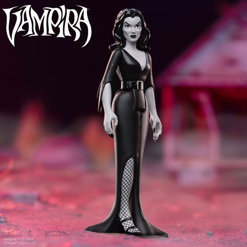 Vampira (Plan 9 Grayscale) 3 3/4-Inch ReAction Figure