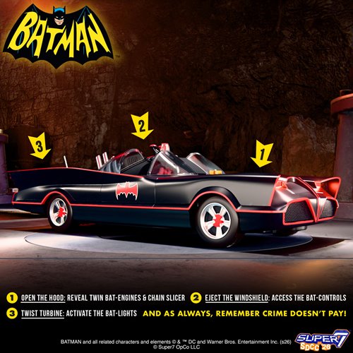 Batman Classic TV Series Batmobile (Color) Super Cyborg Vehicle