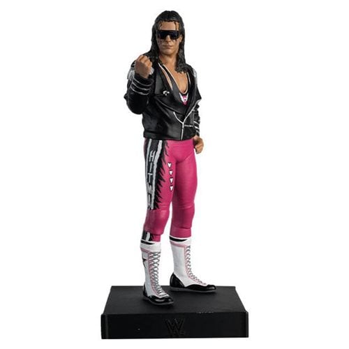 WWE Championship Collection Bret Hart Statue with Collector Magazine