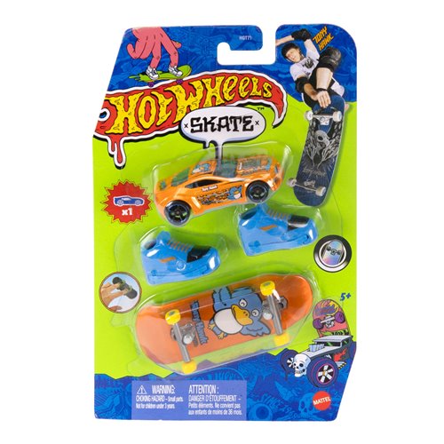 Hot Wheels Skate Collector Fingerboard and Vehicle Pack 2024 Mix 4 Case of 10