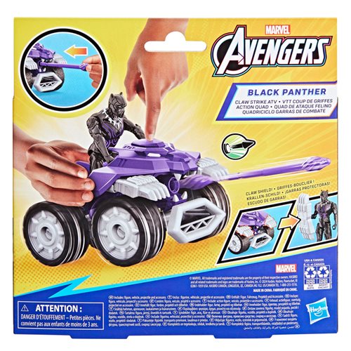 Avengers Epic Hero Series Black Panther Claw Strike ATV Vehicle