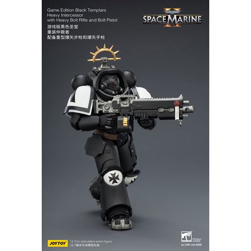 Joy Toy Warhammer 40K Space Marines Game Edition Black Templars Intercessor Bolt Rifle & Pistol 1:18