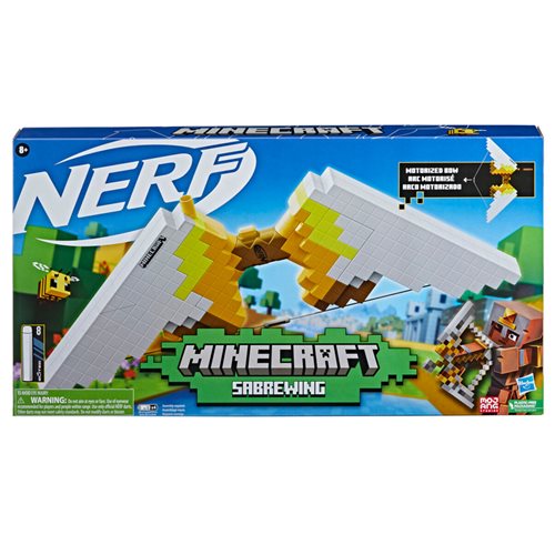 Minecraft Nerf Saberwing Auto-Bow Dart Blaster