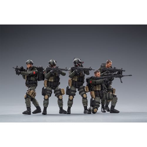 Joy Toy Pla Army Anti-Terrorism Unit 1:18 Scale Action Figure 5-Pack