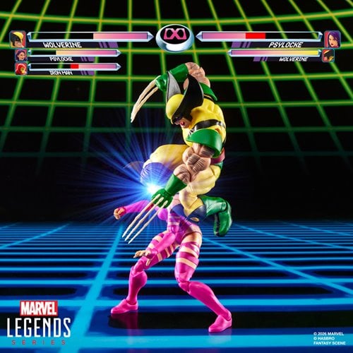 X-Men Marvel Legends Series Wolverine vs Psylocke 6-Inch Action Figures