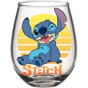 Lilo & Stitch Stitch Sunset 20 oz. Stemless Glass